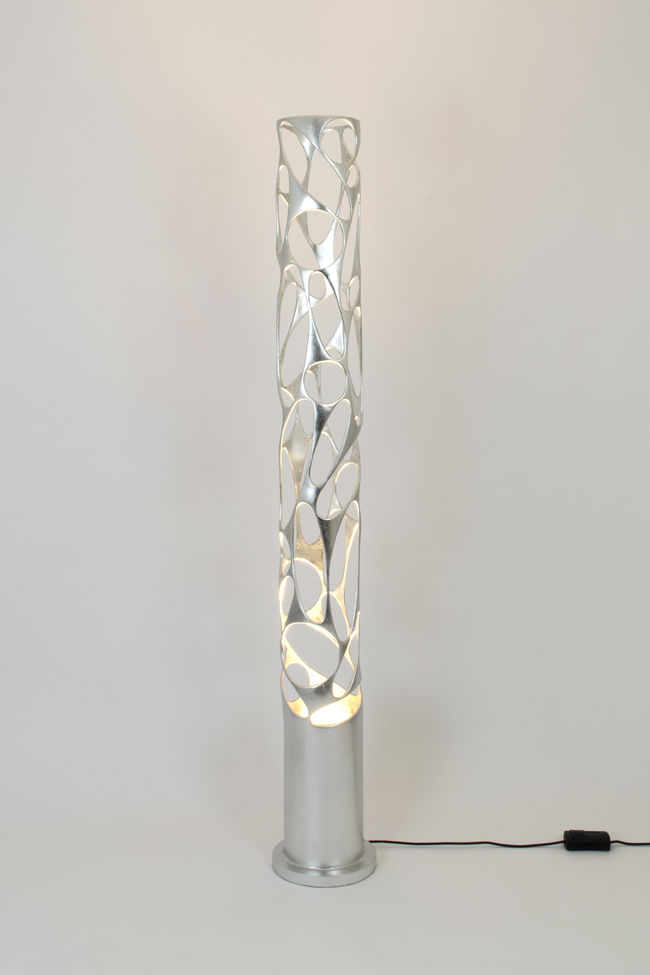 Stehlampe 1-flammig Talismano Silber